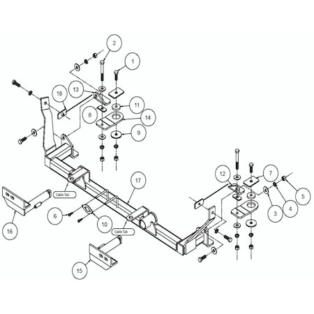 Roadmaster BASEPLATE FORD FLEX W/ ADAPTIVE CRUISE CONTROL & ECOBOOST EZ4 2.0 524435-4